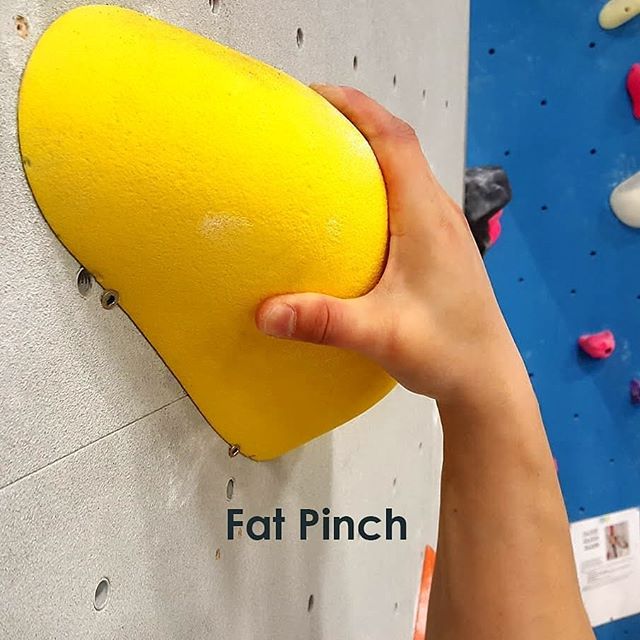 THE PINCHThe pinch grip is important as it helps with everything.  Use it with any opposing edges, any groove you can find, anywhere and everywhere! Indoor rock climbing, with its protruding holds has evolved to provide you with a tonne of surface area to use your thumb!Our thumbs are strong and can really help us lock down on a hold so use your thumb wherever you can. Narrow pinches create some hyperextension into the DIPs - so places you in a half crimp type position.Wider pinches allow for an open hand position and often force extension at the wrist.This is, in my opinion one of the best grips to train (it&;s my greatest weakness!) You can train your grip using a protocol of sub-failure pinch holds (
